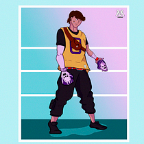Meu projeto do curso: Ilustração de personagens dinâmicos. Een project van Traditionele illustratie, Ontwerp van personages, Stripboek,  Creativiteit,  Tekening, Digitale tekening y Manga van Victor Mota - 26.02.2023