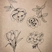 Mi proyecto del curso: Diseño de tatuajes Blackwork. Un projet de Illustration traditionnelle, Illustration numérique , et Conception de tatouage de holy.tatuador - 01.02.2023