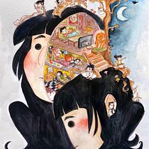 My project for course: Surreal Illustration with Watercolor and Ink. Traditional illustration, Fine Arts, Painting, Drawing, and Watercolor Painting project by Adriana - 02.26.2023
