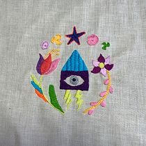 My project for course: Contemporary Embroidery With Traditional Mexican Needlework. Een project van Craft, Borduurwerk, Textiel y Textielontwerp van Patricia Rodriguez - 23.02.2023