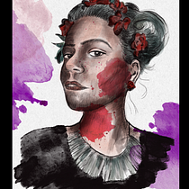 Mein Abschlussprojekt für den Kurs: Illustriertes Porträt mit Procreate. Ilustração tradicional, Ilustração vetorial, Ilustração digital, e Desenho de retrato projeto de Nora Francke - 10.03.2022