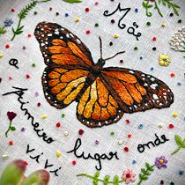 Meu projeto do curso: Técnicas de bordado realista. Traditional illustration, Embroider, and Textile Design project by Telma - 02.17.2023