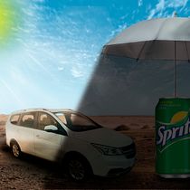Stop by for a Sprite under the shade during a Heatwave. Een project van Fotografie, Collage, Retoucheren van foto's, Artistieke fotografie, Fotografische compositie y Fotomontage van noval09 - 28.02.2023