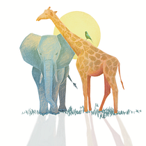 Mon projet du cours : Illustration numérique aux crayons de couleur. Ilustração tradicional, Artes plásticas, Desenho, Ilustração digital, e Desenho digital projeto de Hélène Carmona - 28.02.2023