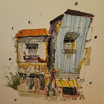 My project for course: Expressive Architectural Sketching with Colored Markers. Een project van  Schetsen,  Tekening,  Architecturale illustratie, Sketchbook y  Illustratie met inkt van shadenbreik - 24.02.2023
