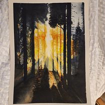 My project for course: Dreamy Watercolor Landscapes: Paint with Light. Un projet de Peinture , et Aquarelle de Andrew Creel - 28.02.2023
