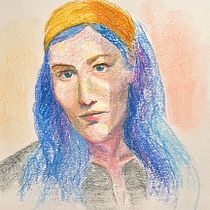 Expressive Portrait Drawing with Soft Pastels. Un projet de Illustration traditionnelle, Beaux Arts, Dessin, Dessin de portrait , et Dessin artistique de mumblemcmary - 28.02.2023