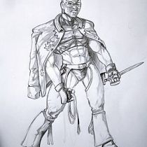 Meu projeto do curso: Ilustração para quadrinhos: a anatomia de um super-herói. Un progetto di Illustrazione tradizionale, Character design, Fumetto, Disegno a matita e Disegno anatomico di Diogo Lima - 01.03.2023