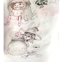 Mi proyecto del curso: Diario de dibujo: crea personajes fantásticos. Character Design, Sketching, Pencil Drawing, Drawing, and Sketchbook project by giulianosanguinetti2002 - 02.28.2023