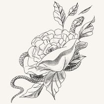 Mi proyecto del curso: Tatuaje naturalista: del trazo a la piel. Traditional illustration, Drawing, Tattoo Design, Botanical Illustration, and Naturalistic Illustration project by J Pp - 01.30.2023