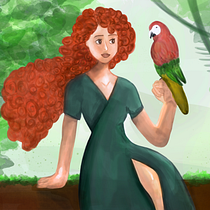 Mon projet du cours : Peinture numérique et personnages : créez des scènes magiques. Een project van Traditionele illustratie, Ontwerp van personages, Digitale illustratie y Digitale tekening van Morgane Mazille - 01.03.2023