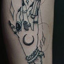 Meu projeto do curso: Técnicas de tatuagem blackwork com fine line. Tattoo Design project by Dárica Gomes - 11.18.2022