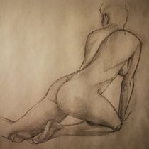 My project for course: Fundamentals of Figure Drawing with Charcoal. Fine Arts, Drawing, Realistic Drawing, and Figure Drawing project by zerobyzero - 03.02.2023