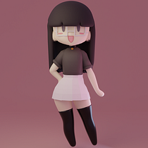 Mi proyecto del curso: Creación de personajes kawaii en 3D con Blender Ein Projekt aus dem Bereich Traditionelle Illustration, Design von Figuren, Digitale Illustration, 3-D-Modellierung und Manga von Araceli Gonzalez - 19.02.2023