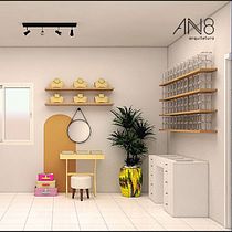 Meu projeto do curso: Design de interiores do início ao fim. Un projet de Architecture d'intérieur, Design d'intérieur, Décoration d'intérieur , et Design d'espace de Ana Paula Nascimento - 25.02.2023