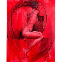 Mein Abschlussprojekt für den Kurs: Zeitgenössisches Zeichnen der menschlichen Figur: Ausdruck und Bewegung. Un proyecto de Ilustración tradicional, Bellas Artes, Dibujo, Dibujo artístico, Pintura acrílica y Dibujo anatómico de katharina_6 - 02.03.2023