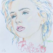 My project for course: Vibrant Portrait Drawing with Colored Pencils. Desenho, Desenho de retrato, Sketchbook, e Desenho com lápis de cor projeto de Judy Ng - 25.02.2023