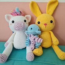 Meu projeto do curso: Amigurumi de animais com crochê. Un proyecto de Diseño de juguetes, Tejido, DIY, Crochet, Amigurumi y Diseño textil de Aline Sette Brüggemann - 03.03.2023