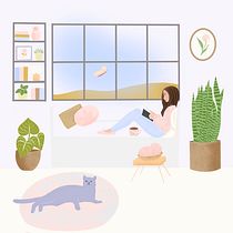 My project for course: Colorful Digital Illustration in Procreate. Un progetto di Illustrazione tradizionale, Disegno, Illustrazione digitale e Disegno digitale di nadjamarx5 - 26.02.2023