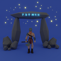 Mi proyecto del curso: Modelado de personajes low poly para videojuegos Ein Projekt aus dem Bereich 3D, 3-D-Modellierung, Videospiele, Design von 3-D-Figuren und Design für Videospiele von Luis Corrales - 03.03.2023