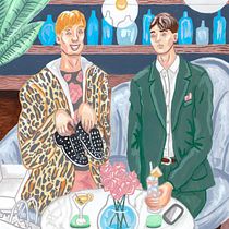 My project for course: Lifestyle Illustration for Vibrant and Expressive Characters. Un projet de Illustration traditionnelle, Conception de personnages, Dessin , et Peinture gouache de Seb Black - 25.02.2023