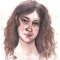 My project for course: Watercolor Portraits: Capture a Model's Personality. Fine Arts, Painting, Watercolor Painting, and Portrait Drawing project by liakhulia - 03.01.2023