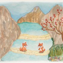 Mi proyecto del curso: Ilustración en acuarela con influencia japonesa. Traditional illustration, Drawing, and Watercolor Painting project by ktiajnc - 03.04.2023