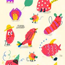 My project for course: Creative Lab: Illustrate Characters for Children. Projekt z dziedziny Projektowanie postaci, Ilustracja c, frowa, Ilustracje dla dzieci i Książka obrazkowa użytkownika Ricarda Schneider - 04.03.2023