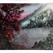 Il mio progetto del corso: Pittura acrilica passo dopo passo: crea paesaggi incredibili. Traditional illustration, Painting, Acr, lic Painting, and Sketchbook project by Sara Callegari ( Milla) - 03.01.2023