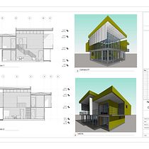 Mi proyecto del curso: Diseño y modelado arquitectónico 3D con Revit. Un projet de 3D, Architecture, Architecture d'intérieur, Modélisation 3D, Architecture numérique , et ArchVIZ de Nidia Nahas - 04.03.2023