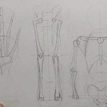 Mi proyecto del curso: Dibujo anatómico para principiantes. Fine Arts, Sketching, Pencil Drawing, Drawing, Realistic Drawing, and Figure Drawing project by romario.perezy - 03.05.2023
