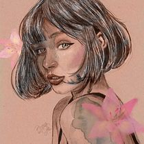 Mi proyecto del curso: Retrato ilustrado con Procreate. Ilustração tradicional, Ilustração vetorial, Ilustração digital, e Desenho de retrato projeto de Ana Camacho - 05.03.2023