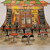 My project for course: Expressive Architectural Sketching with Colored Markers. Sketching, Drawing, Architectural Illustration, Sketchbook & Ink Illustration project by Uljana Charapanovskaia - 02.27.2023