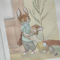 Mi proyecto del curso: Creación de personajes animales en acuarela para libros infantiles. Traditional illustration, Fine Arts, Painting, Drawing, Watercolor Painting, Children's Illustration, and Narrative project by Sonia Ruiz - 03.06.2023