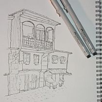 Mi proyecto del curso: Dibujo arquitectónico expresivo con marcadores de colores. Sketching, Drawing, Architectural Illustration, Sketchbook & Ink Illustration project by Samuel Fernández - 03.07.2023