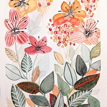Mon projet du cours : Aquarelle florale créative : renouez avec la nature. Ilustração tradicional, Pintura, Pintura em aquarela e Ilustração botânica projeto de josephine_18 - 06.03.2023