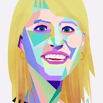 My project for course: Geometric Portraits with Procreate. Un progetto di Illustrazione tradizionale e Illustrazione digitale di penelopepickle - 04.03.2023