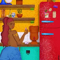 Meu projeto do curso: Ilustração digital colorida no Procreate. Un progetto di Illustrazione tradizionale, Disegno, Illustrazione digitale e Disegno digitale di carolinamsssilva - 07.03.2023