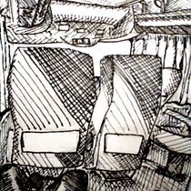 Mi proyecto del curso: Diario ilustrado: llena tu sketchbook de vivencias. Traditional illustration, Sketching, Drawing, Sketchbook & Ink Illustration project by Loui Torres - 03.07.2023