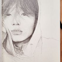 My project for course: Portrait Sketchbooking: Explore the Human Face. Sketching, Drawing, Portrait Drawing, Artistic Drawing, and Sketchbook project by Alena Buckmaier - 03.08.2023