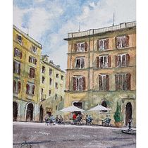 My project for course: Modern Techniques for Watercolor Cityscapes. Un progetto di Pittura e Pittura ad acquerello di isidorojose - 07.03.2023