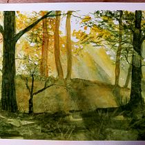 Mi proyecto del curso: Paisajes de ensueño con acuarela: plasma la luz. Un projet de Peinture , et Aquarelle de Angelika Villalta Soto - 11.03.2023