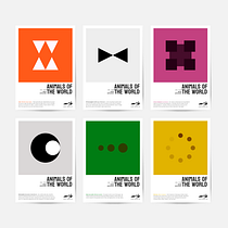 Animals characters. ZOO street posters Ein Projekt aus dem Bereich Br, ing und Identität und Grafikdesign von Natalia - 08.03.2023