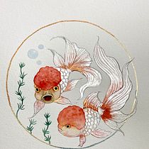 My project for course: Watercolor with Filigree and Metallic Details. Traditional illustration, Painting, Watercolor Painting, Botanical Illustration, Naturalistic Illustration, and Decorative Painting project by daniwu - 03.08.2023