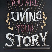 My project for course:  Intro to Hand-Lettering for Inspirational Quotes. T, pograph, Calligraph, Lettering, T, pograph, Design, H, and Lettering project by Diane Perry - 03.09.2023
