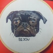 Mi proyecto del curso: Retratos de mascotas: técnicas para bordar pelaje. Arts, Crafts, Embroider, and Textile Design project by agloserm - 03.13.2023