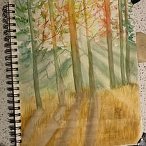My project for course: Dreamy Watercolor Landscapes: Paint with Light. Un projet de Peinture , et Aquarelle de corinawaage - 10.03.2023