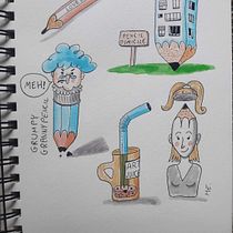 My project for course: The Art of Sketching: Transform Your Doodles into Art Ein Projekt aus dem Bereich Traditionelle Illustration, Bleistiftzeichnung, Zeichnung und Sketchbook von Anita Mura - 10.03.2023