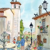 My project for course: Architectural Illustration: Capture a City’s Personality. Un proyecto de Ilustración tradicional, Arquitectura, Dibujo, Ilustración digital e Ilustración arquitectónica de Sandra Jessop - 10.03.2023