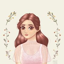 Mi proyecto del curso: Retrato de personajes femeninos con Procreate. Projekt z dziedziny Trad, c, jna ilustracja, Ilustracja c, frowa, R, sunek c i frow użytkownika Majiruz Vargas - 10.03.2023